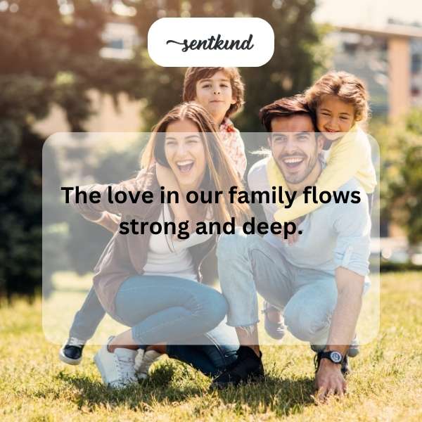 A family embraces tightly during a stormy sea.