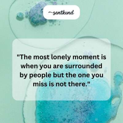Person alone in a crowd