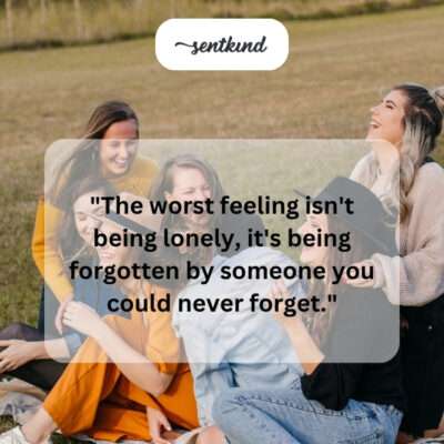 Forgotten by a friend.