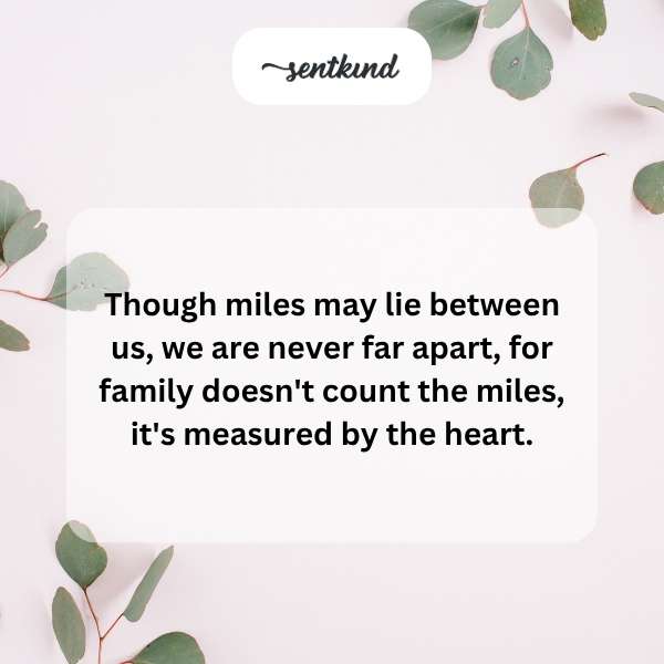 Family across distances.