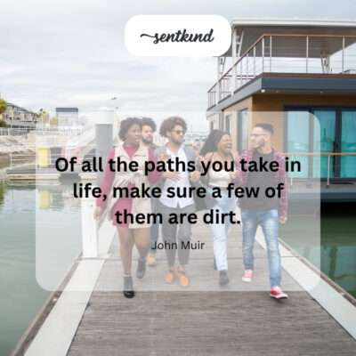Take dirt paths.