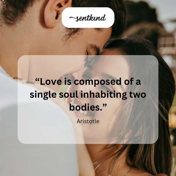 Two people are embracing, symbolizing love and connection.