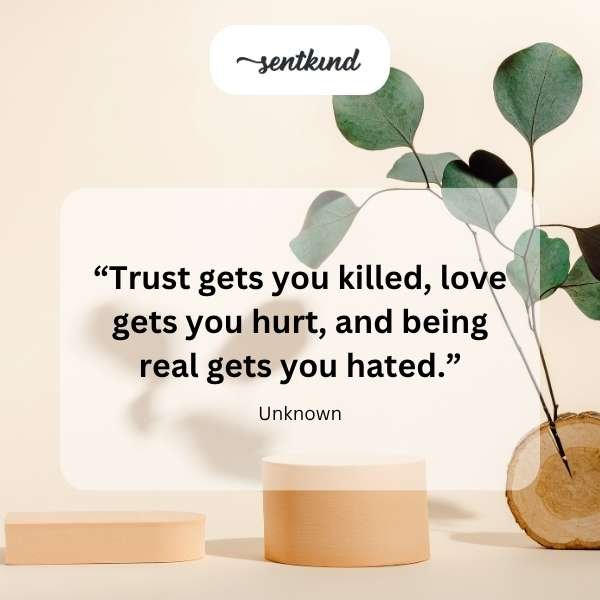 A person stands confidently with arms crossed, looking determined while silhouetted against a chaotic, blurred background representing familial conflict.