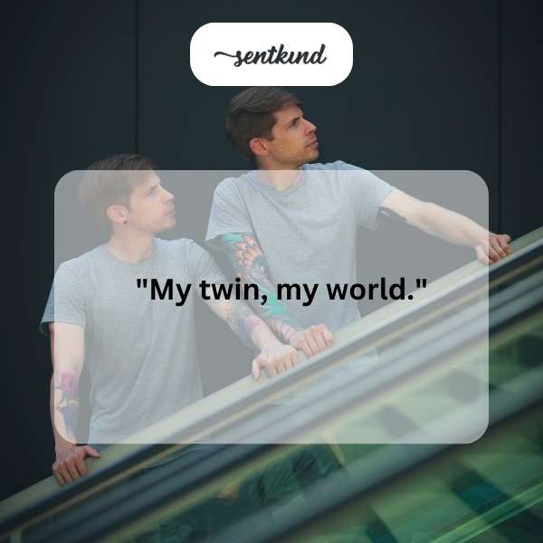 Two identical people stand side-by-side, mirroring each other.