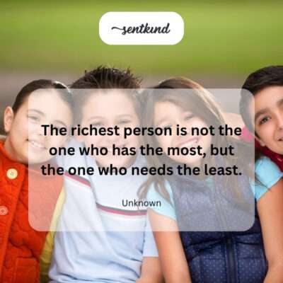 Needs the least.