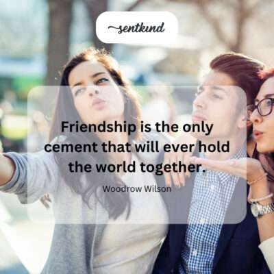 Friendship cement.