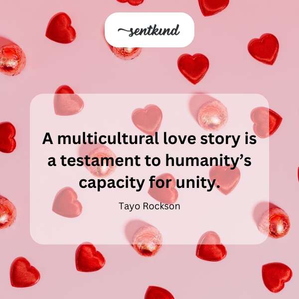 Diverse hands intertwined, symbolizing love across cultures.