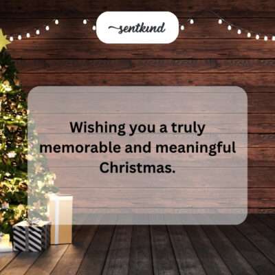 Memorable and meaningful Christmas wish.