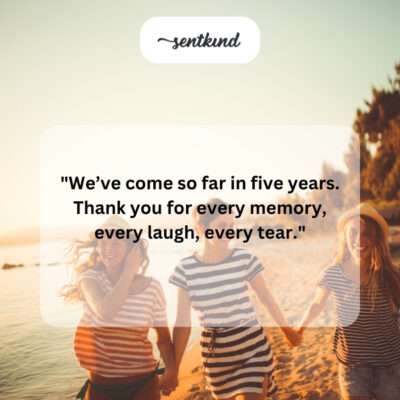 Five years of memories.