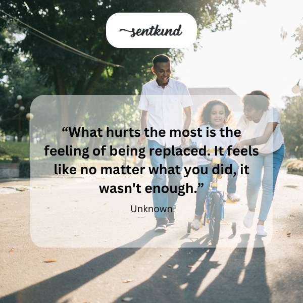 A person looks away with a pained expression while another individual stands nearby, their face slightly blurred.