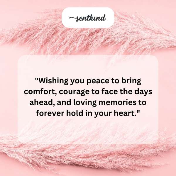 A comforting floral arrangement symbolizes heartfelt condolences.