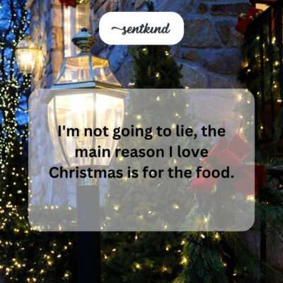 Loving Christmas for the food.