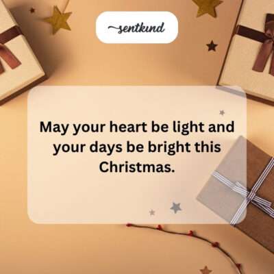 Light heart, bright days this Christmas.
