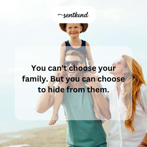 A person is hiding their face behind a large book, seemingly avoiding a group of people in the background.