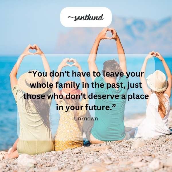 An illustration depicting silhouettes of people fading into the distance as a single hand reaches out, symbolizing absent family.