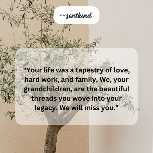 A memorial image with text about enduring love and memory.