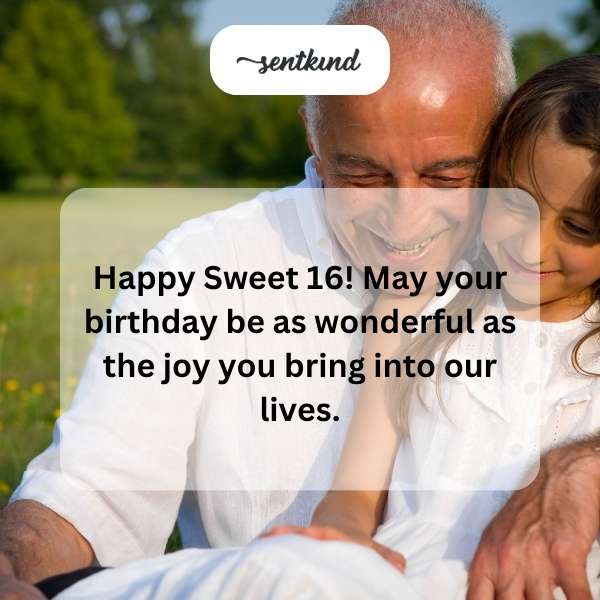 Cheerful wishes for your sixteenth celebration.