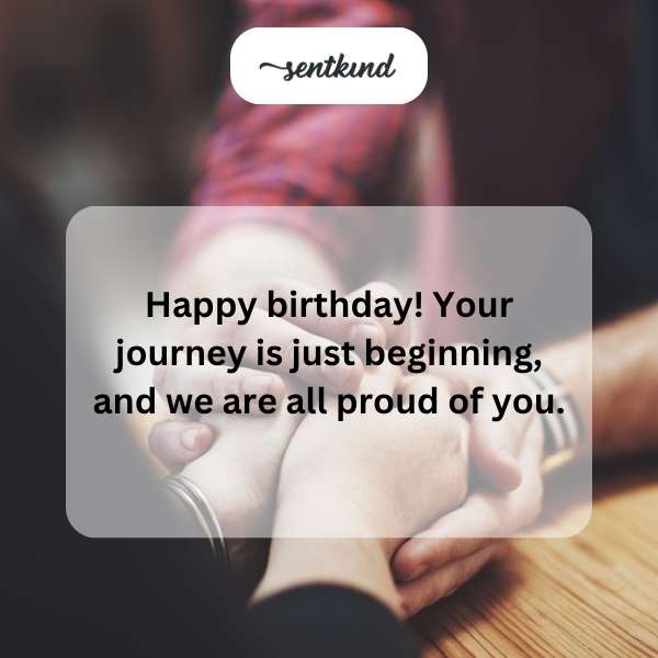 Celebrating the start of adulthood with pride and joy on this special day.