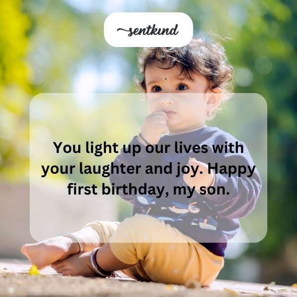 Celebrating our son's first year with love and happiness.