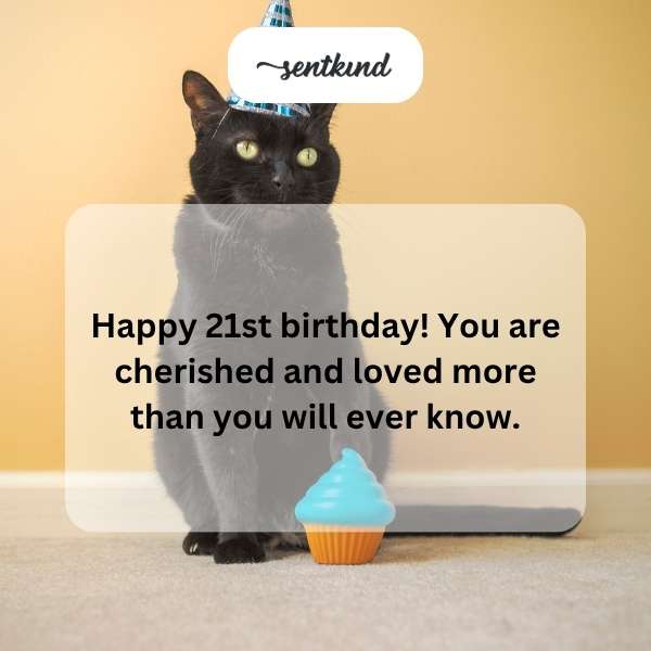Joyful greetings for your special 21st year milestone.