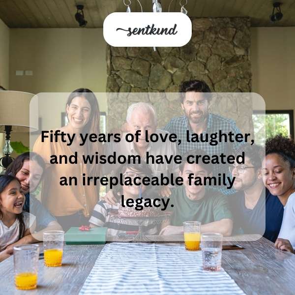 Celebrating half a century of joy, wisdom, and cherished memories.