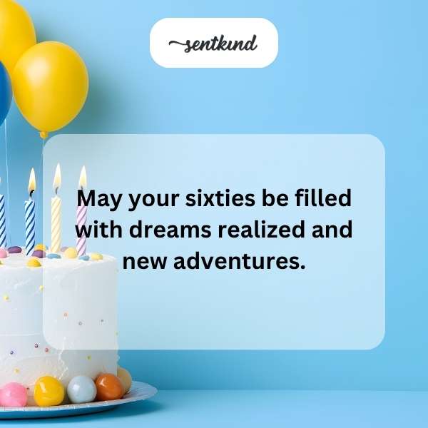 Heartfelt greetings for a 60-year milestone celebration.
