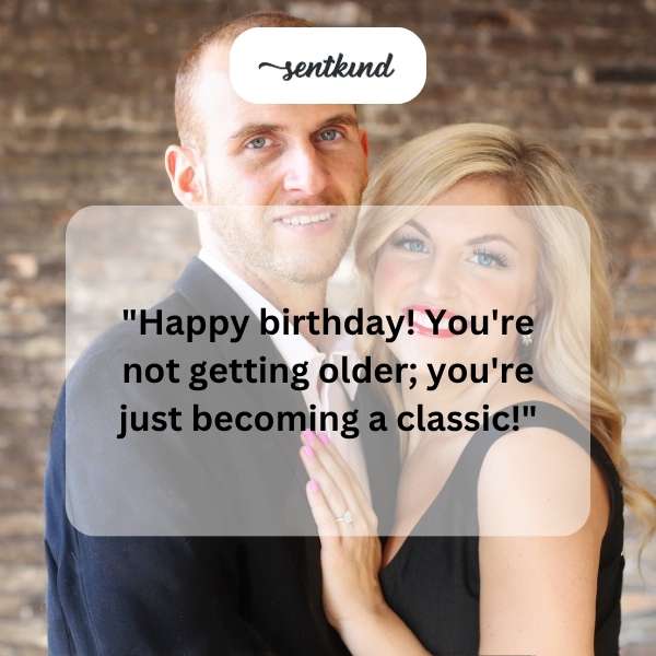 Celebratory message for husband's special day.