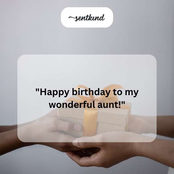 Sending heartfelt greetings to my amazing aunt on her special day.