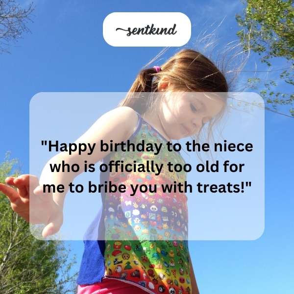 Celebratory message for a beloved niece's special day.