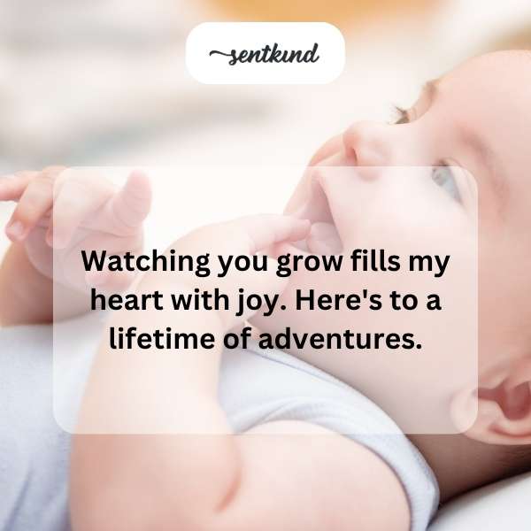 Celebrating your first year with love and happiness.