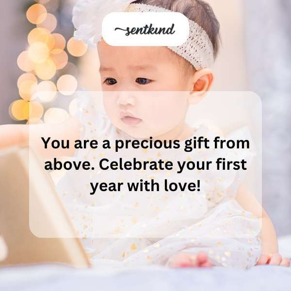 Heartfelt greetings for your initial year of life.