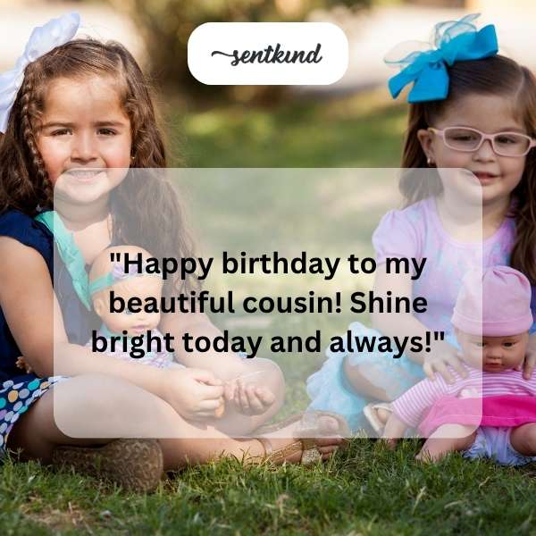 Warm greetings for my wonderful cousin's special day.