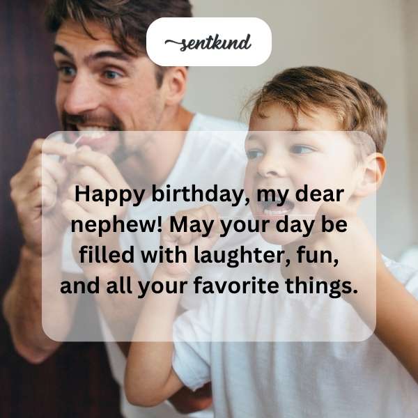 Best wishes to my beloved nephew on his special day.