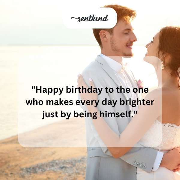 Celebratory note for the man who lights up my world.