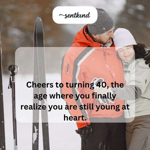 Celebrating the milestone of forty with youthful spirit.
