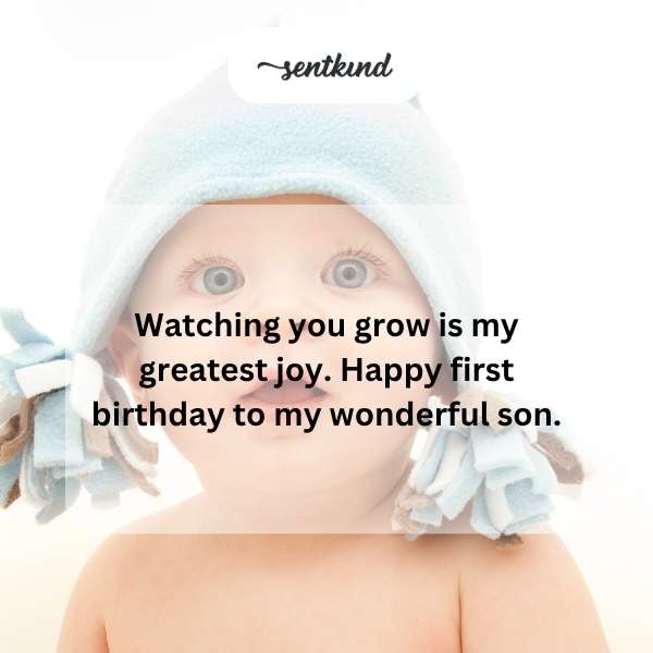 Celebrating my son's first year with heartfelt joy.