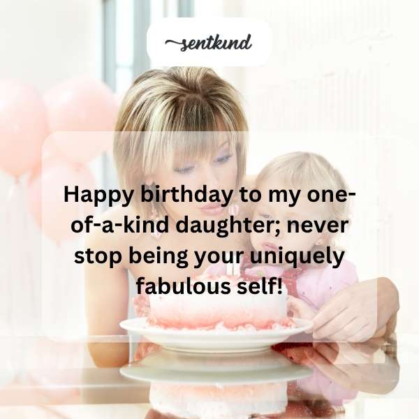 Celebrating our exceptional daughter's special day with heartfelt wishes.