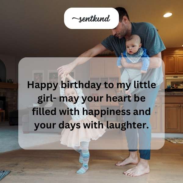 Warm greetings on your special day to my beloved daughter.