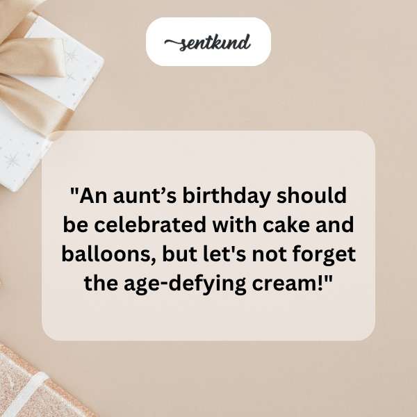 Celebratory greetings for a beloved aunt's special day.