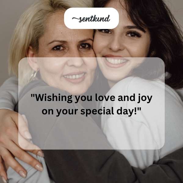 Heartfelt greetings for a mother's celebration.
