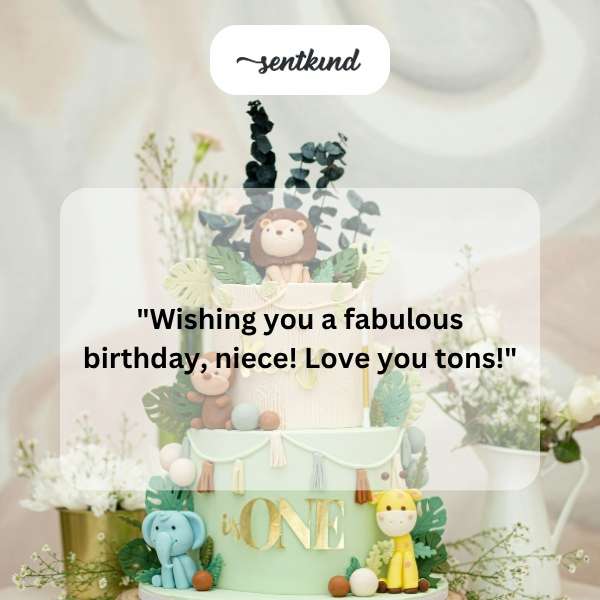 Sending joyful birthday greetings to a beloved niece.