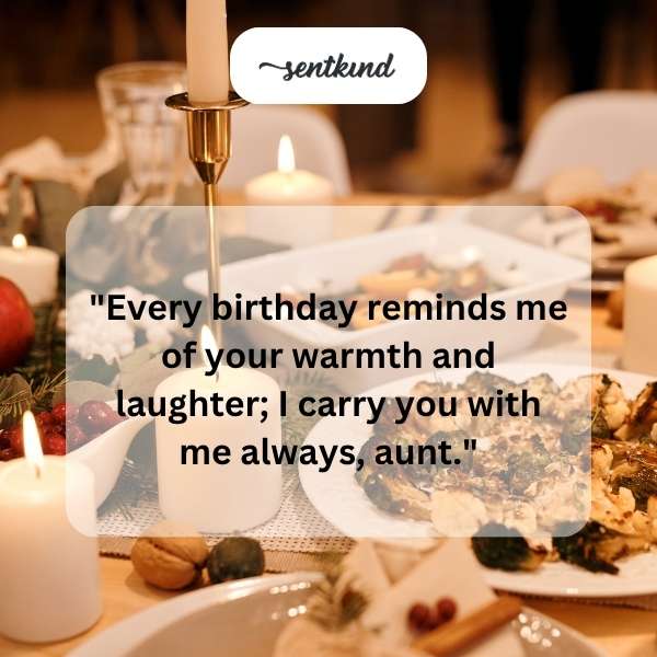 Celebrating another year of my aunt's warmth and joy.