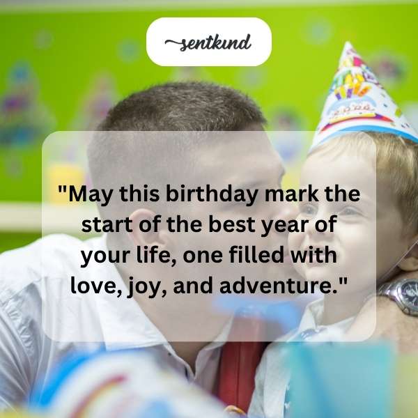 Heartfelt greetings for a son's special day.