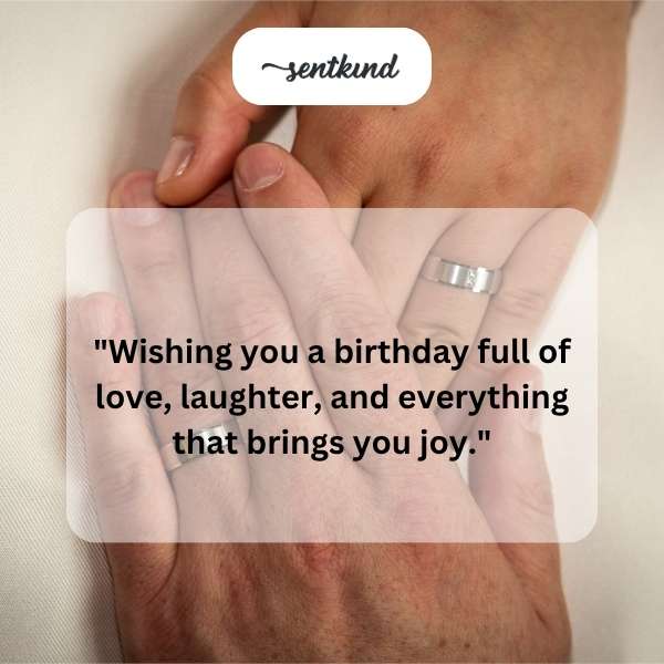 Heartfelt greetings for my husband's special day.
