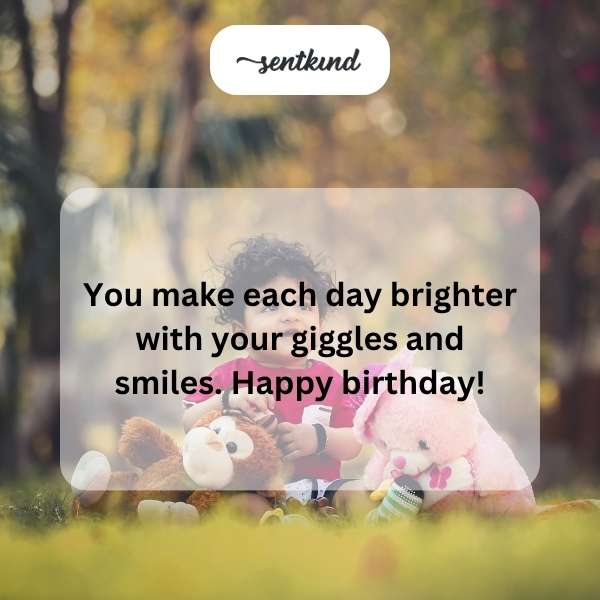 Celebrating the joy and laughter you bring into our lives on your very first birthday.
