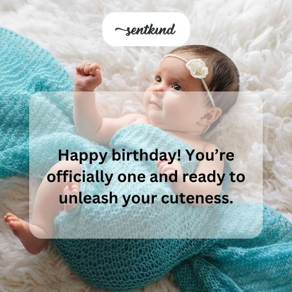 Celebrating the first year with joy and adorable charm.