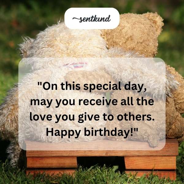 Warm greetings for a beloved cousin on their special day.