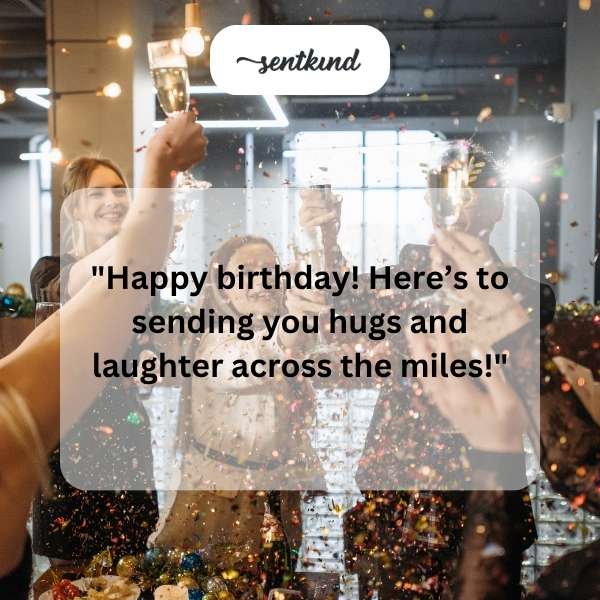 Celebratory message for a cousin's special day.