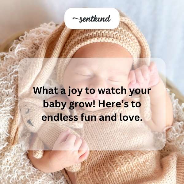 Celebrate your baby's first year with heartfelt wishes.