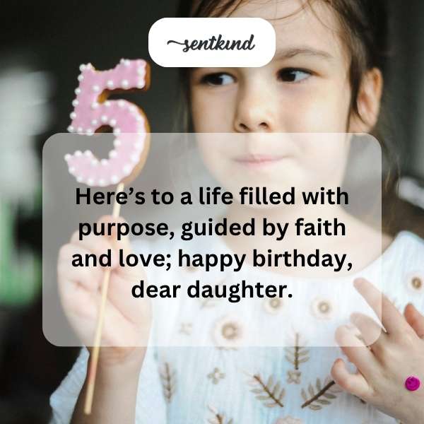 Greetings for a daughter's special day.